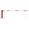 Manual barrier | with pneumatic spring | and hinged pole support | clear width: 3000 mm | with triangular lock